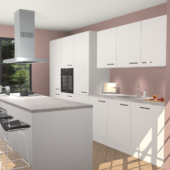 Zijdegrijze keuken Straatsburg 50787