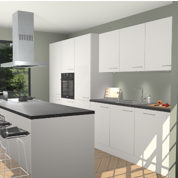 Zijdegrijze keuken Straatsburg 50767