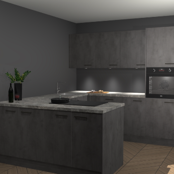 Beton Antraciet keuken Rosario 70659