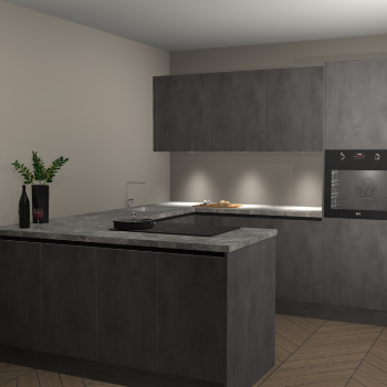 Beton Antraciet greeploze keuken Rosario 70661