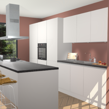 Zijdegrijze Greeploze keuken Straatsburg 50777