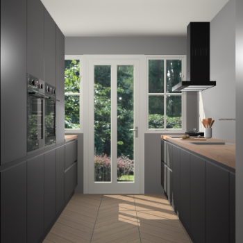 Zwarte greeploze keuken Olympia 88684