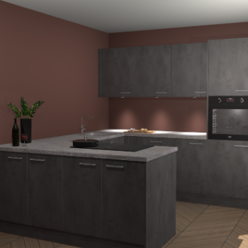 Beton Antraciet keuken Rosario 70663