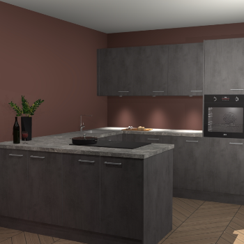 Beton Antraciet keuken Rosario 70656