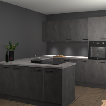 Beton Antraciet keuken Rosario 70665