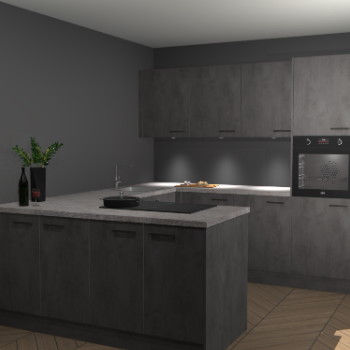 Beton Antraciet keuken Rosario 70666