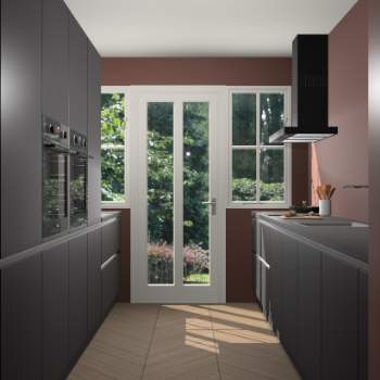 Zwarte greeploze keuken Olympia 88693