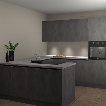 Beton Antraciet greeploze keuken Rosario 70667