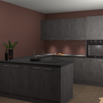 Beton Antraciet keuken Rosario 70671