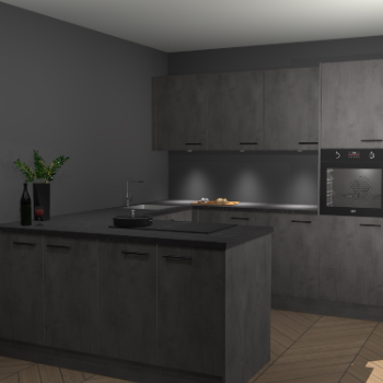 Beton Antraciet keuken Rosario 70674