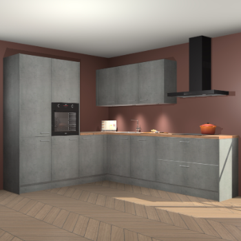 Beton parelgrijs keuken Parla 87984