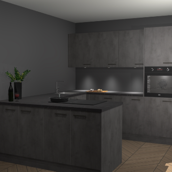 Beton Antraciet keuken Rosario 70675