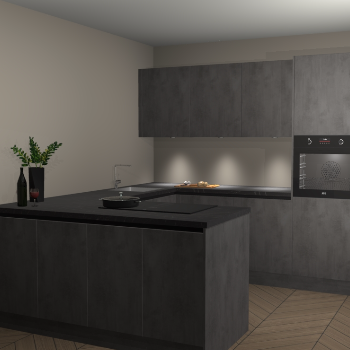 Beton Antraciet greeploze keuken Rosario 70676