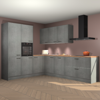 Beton parelgrijs keuken Parla 87987