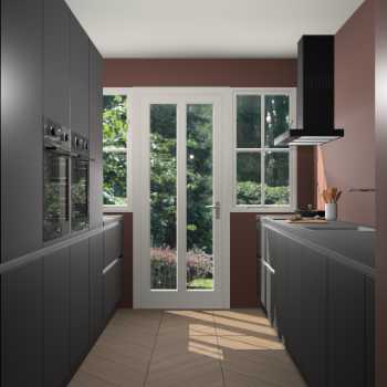 Zwarte greeploze keuken Olympia 88713