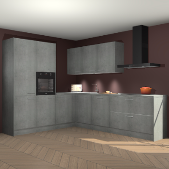 Beton parelgrijs keuken Parla 87995