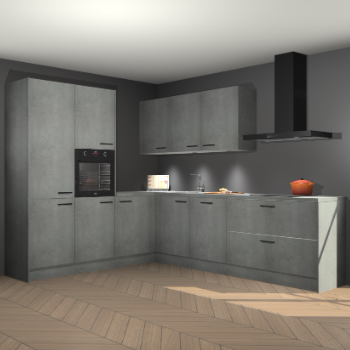 Beton parelgrijs keuken Parla 87998