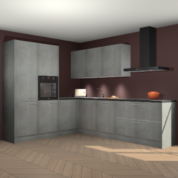 Beton parelgrijs keuken Parla 88007