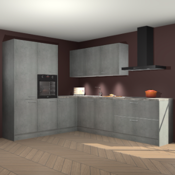 Beton parelgrijs keuken Parla 88027