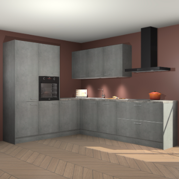 Beton parelgrijs keuken Parla 88028