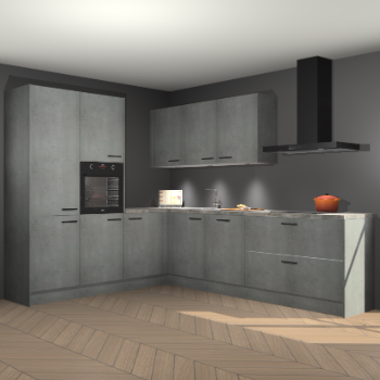 Beton parelgrijs keuken Parla 88030
