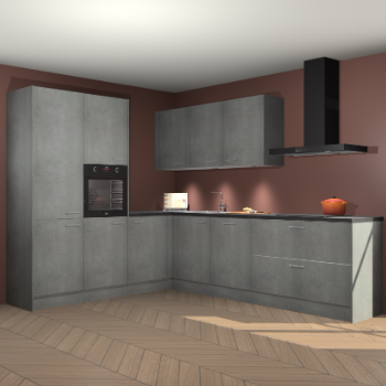 Beton parelgrijs keuken Parla 88040