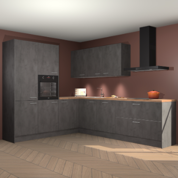 Beton antraciet keuken Parla 90730