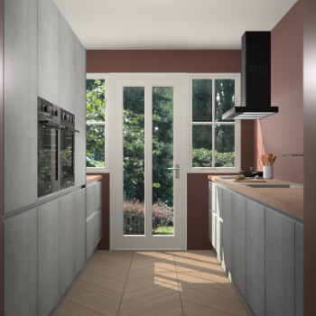 Beton Parelgrijs greeploze keuken Olympia 88892