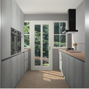 Beton Parelgrijs greeploze keuken Olympia 88895