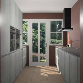 Beton Parelgrijs greeploze keuken Olympia 88908