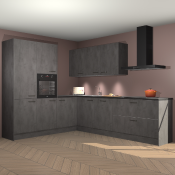 Beton antraciet keuken Parla 90875