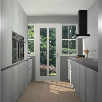 Beton Parelgrijs greeploze keuken Olympia 88911