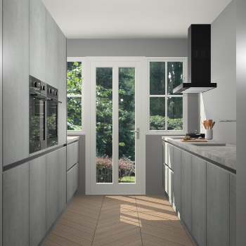 Beton Parelgrijs greeploze keuken Olympia 88917