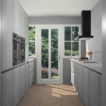 Beton Parelgrijs greeploze keuken Olympia 88923