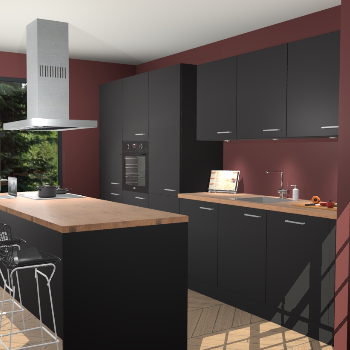 Zwarte keuken Straatsburg 51155