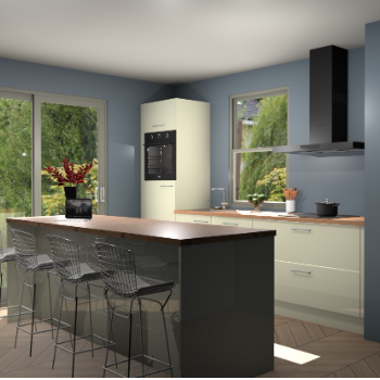 Magnolia hoogglans keuken Toulouse 52760