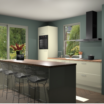 Magnolia hoogglans keuken Toulouse 52762