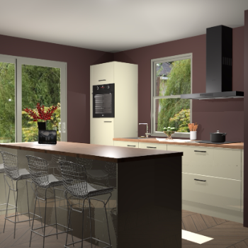 Magnolia hoogglans keuken Toulouse 52767