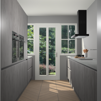 Beton Antraciet greeploze keuken Olympia 88942