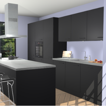 Zwarte keuken Straatsburg 51394