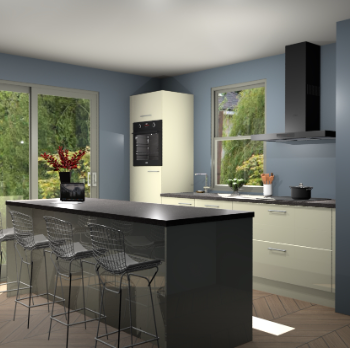 Magnolia hoogglans keuken Toulouse 52837