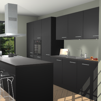 Zwarte keuken Straatsburg 51380