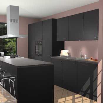 Zwarte keuken Straatsburg 51401