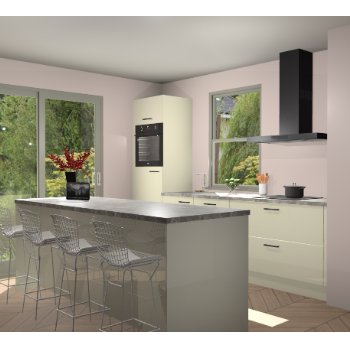 Magnolia hoogglans keuken Toulouse 52847