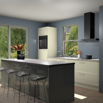 Magnolia hoogglans keuken Toulouse 52900