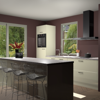 Magnolia hoogglans keuken Toulouse 52904