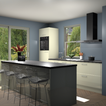 Magnolia hoogglans keuken Toulouse 52930