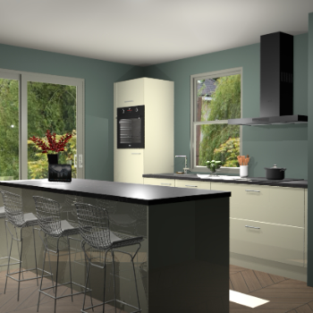 Magnolia hoogglans keuken Toulouse 52931