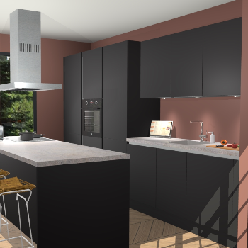 Zwarte Greeploze keuken Straatsburg 51392