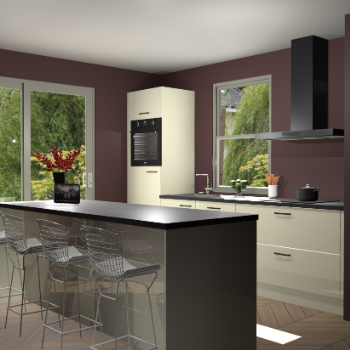 Magnolia hoogglans keuken Toulouse 52934